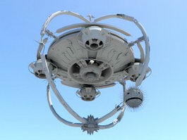 Sci Fi Ship 3d Model Free Download Cadnav Com