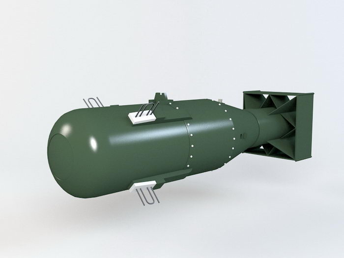 Nuclear Bomb 3d model 3ds Max files free download modeling 48066 on CadNav