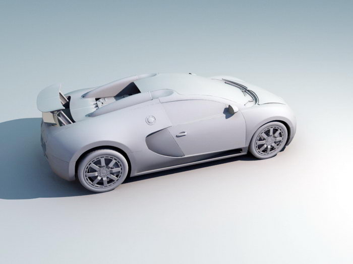 Bugatti EB 110 3d model Maya files free download 