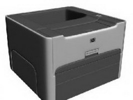 HP LaserJet 1320 printer 3d model preview