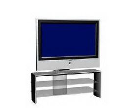 Loewe panel TV set 3d model preview