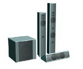 Home audio systems 3d model preview
