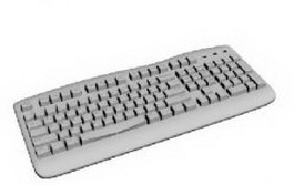 Keyboard 3d model preview