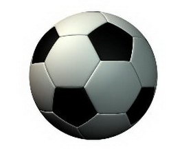 Soccer football 3d model preview