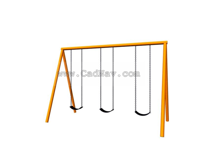 Trapeze Table swing frame 3d rendering