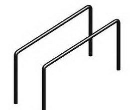 Parallel bars 3d model preview