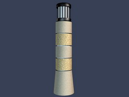 Outdoor lawn lamp 3d model preview