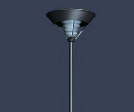 Rolled steel garden lamp 3d preview