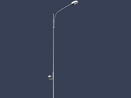 Single arm street lamp post 3d preview