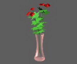 Glass vase 3d model preview