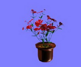 Flower pot 3d model preview