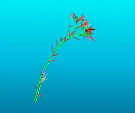 Artificial flower 3d model preview