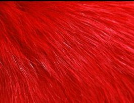 Red artificial fur texture