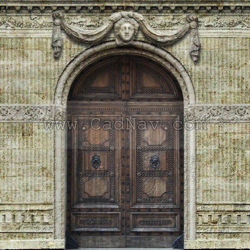 Antique doors carved texture