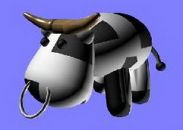 Toy cow 3d preview