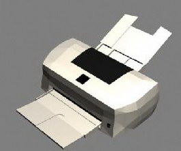 Color inject printer 3d model preview