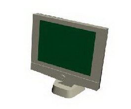 LCD(Liquid Crystal Display) 3d model preview