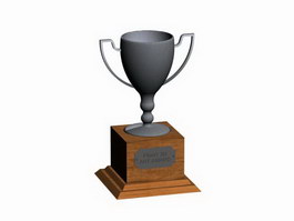 Trophies cup 3d model preview