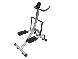 Leg fitness equipment 3d model preview