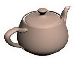 Ceramic teapot 3d model preview