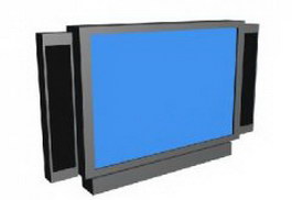 Television 3d model preview