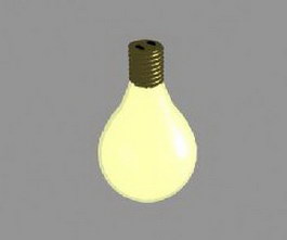 Lamp bulb 3d model preview
