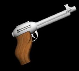 Pistol gun 3d model preview
