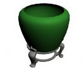 Large ceramic vase 3d model preview