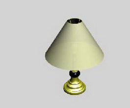 Bed lamp metal base 3d model preview