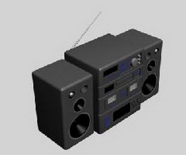Mini desktop stereo 3d model preview