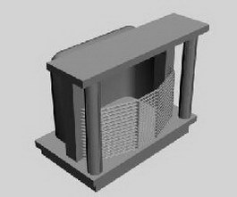 Fireplace 3d model preview
