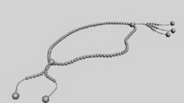 Pearl bracelet 3d model preview