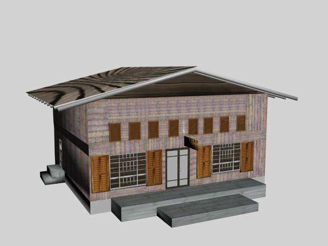 General store 3d model preview