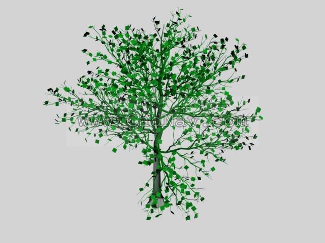 Full-grown tree 3d rendering