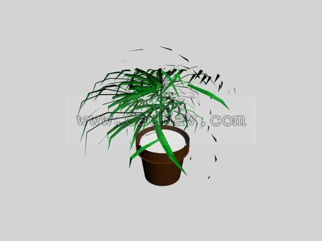 Container plants 3d rendering