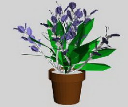 Ornamental flower 3d model preview