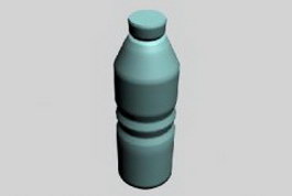 Plastic bottles 3d model preview