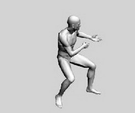 Male body 3d model preview