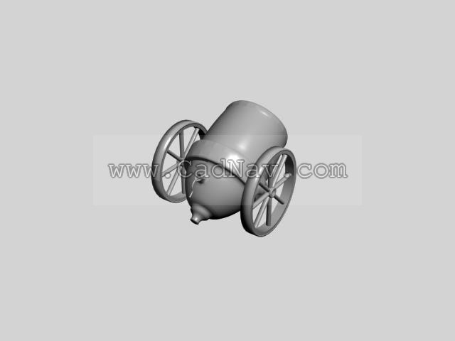 Cannon 3d rendering