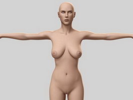 Grown-up women 3d model preview