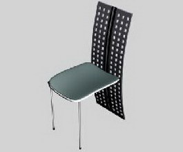 Acerbis Metal Dining Chairs 3d model preview