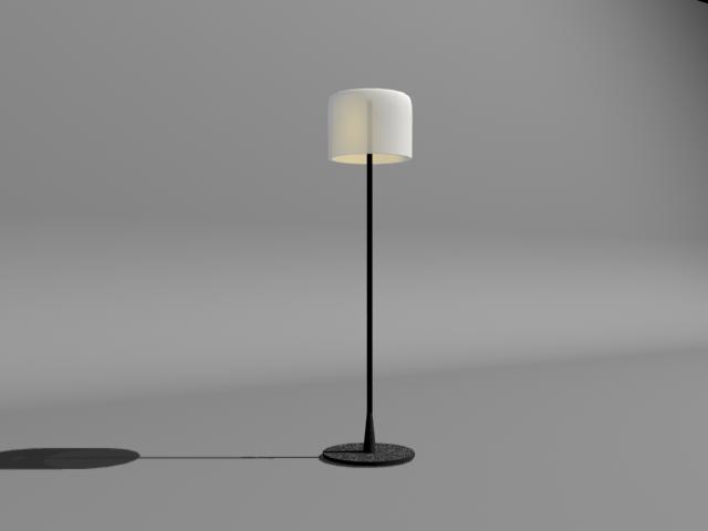 Troncon living room floor lamp 3d model preview
