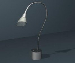 Metal desk lamp 3d model preview
