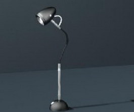 Metal reading lamps 3d model preview
