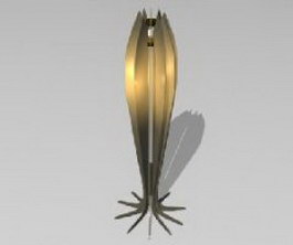 Sculpture floor lamp 3d model preview