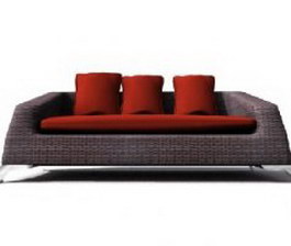 Ilinois home Combination of three sofas 3d model preview