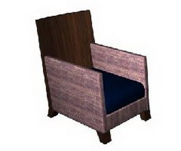 Ilinois home Sofa Chair 3d model preview