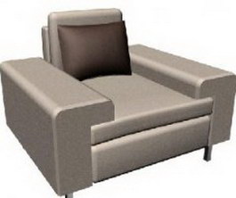 Ilinois home Fabric sofa 3d model preview