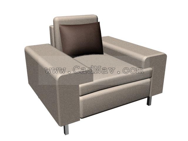 Ilinois home Fabric sofa 3d rendering