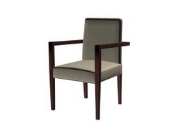 Table-arm chair 3d model preview